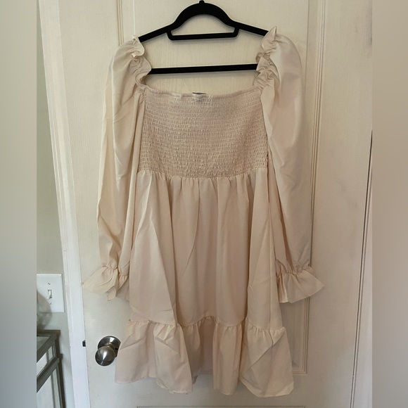 Swintager Beige Peasant Dress - Picture 12 of 12